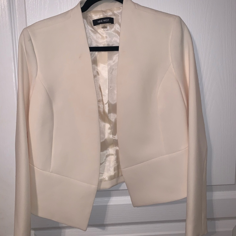 Cream Nine West Blazer